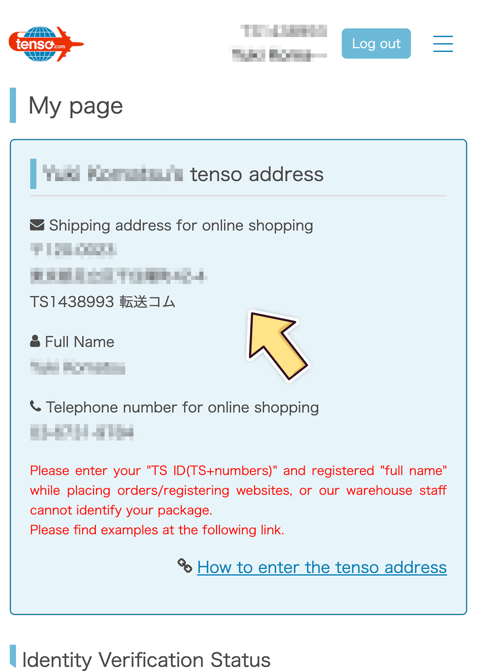 tenso.com signup step3